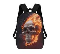 sinyumoney Skull Heat And Power Sacs À Dos Pour Enfants 17inch Sac À Dos Scolaire, Sac Imprimé En 3D, Cartable Pour Enfants, Sac De Voyage, Sac À Dos Garçon Fille, Sac D'école Pour Enfants