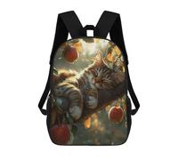 sinyumoney Sleeping Cat in Apple Tree Sac À Dos Scolaire Pour Enfants, Imprimé En 3D, Pour Garçons, Élèves Du Primaire Et Du Collège 17inch