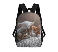 sinyumoney Sleeping Kittens Sac À Dos, Cartable Imprimé En 3D, Sac À Goûter, Sac À Dos De Voyage, Sac À Dos Entre Amis, Sac À Dos Scolaire Pour Filles Et Garçons 17inch