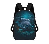 sinyumoney Sleeping Koala in Rainforest Sacs À Dos, Sac À Dos Enfant, Sac D'école, Sac À Dos De Voyage Imprimé En 3D, Accessoire De Mode, Sac À Dos Imperméable Pour Enfants 17inch