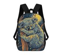 sinyumoney Sleeping Koala in Starry Night Sac À Dos Enfant, Cartable, Sacs À Dos Scolaires Imprimés En 3D Pour Élèves Du Primaire Et Du Collège, Cadeau D'anniversaire Pour Adolescents 17inch