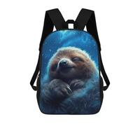 sinyumoney Sleepy Sloth in Clouds Sac À Dos Imprimé En 3D, Sac D'école Décontracté Et Tendance Pour Enfants, Sac D'école Pour Garçons, Collégiens 17inch