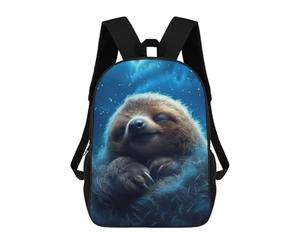 sinyumoney Sleepy Sloth in Clouds Sac À Dos Imprimé En 3D, Sac D'école Décontracté Et Tendance Pour Enfants, Sac D'école Pour Garçons, Collégiens 17inch