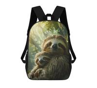 sinyumoney Sloth Animal Family Sacs À Dos Pour Enfants, Cartables Imprimés En 3D, Sacs À Dos Pour Élèves Du Primaire Et Du Collège (garçons Et Filles) 17inch