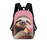 sinyumoney Sloth Eating Ice Cream Sac À Dos Enfant Imprimé En 3D, Sac D'école Pour Garçons, Sac À Dos Cool Et Décontracté, Sac À Dos Amusant Pour Enfants Et Adolescents 17inch
