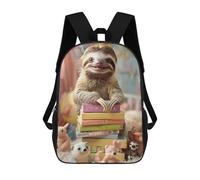 sinyumoney Sloth in A Childrens Room Sac À Dos Scolaire Imprimé En 3D, Sac À Dos Décontracté Pour Enfants, Sac D'école Imprimé En 3D Pour Garçons, Primaire Et Collège 17inch
