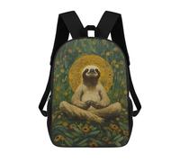 sinyumoney Sloth in Meditation Sacs À Dos Pour Enfants, Cartables Imprimés En 3D, Sacs À Dos Pour Élèves Du Primaire Et Du Collège (garçons Et Filles) 17inch
