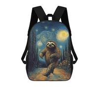 sinyumoney Sloth in Starry Night Sacs À Dos Pour Enfants, Sac À Dos Scolaire, Sac À Dos Imprimé En 3D Pour Enfants, Sac À Dos De Voyage, Sac À Livres, Sac D'école Pour Enfants 17inch