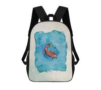 sinyumoney Small Fish Small Pond Sacs À Dos Pour Enfants, Sac À Dos Scolaire Imprimé En 3D Pour Enfants, Sac À Dos De Voyage, Sac À Livres Pour Enfants 17inch Sac D'école