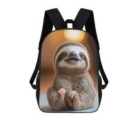 sinyumoney Smiling Sloth Sac À Dos Enfant Fille 3D, Sac D'école, Sac À Dos Pour Tout-petits, Sac À Dos Décontracté, Sac À Livres Tendance 17inch