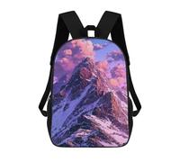 sinyumoney Snow-Capped Mountain Peaks Sac À Dos Enfant, Cartable, Sacs À Dos Scolaires Imprimés En 3D Pour Élèves Du Primaire Et Du Collège, Cadeau D'anniversaire Pour Adolescents 17inch