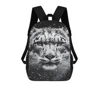 sinyumoney Snow Leopard in Snowstorm Sac À Dos Scolaire Pour Enfants, Imprimé En 3D, Sac À Dos Tendance Pour Garçons, Élèves Du Primaire Et Du Collège 17inch
