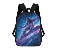 sinyumoney Snowboarder in Neon Gear 17inch Sacs À Dos Scolaires Imprimés En 3D - Sacs À Dos Tendance Pour Garçons Du Primaire Et Du Collège