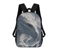sinyumoney Snowy Mountain Dragon Sacs À Dos Pour Enfants, Sac À Dos Scolaire Imprimé En 3D Pour Enfants, Sac À Dos De Voyage, Sac À Livres Pour Enfants 17inch Sac D'école