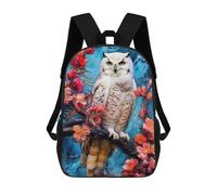 sinyumoney Snowy Owl Sac À Dos Enfant, Cartable Imprimé En 3D Pour Garçons Et Adolescents 17inch