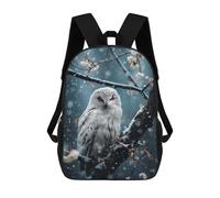 sinyumoney Snowy White Owl Sacs À Dos Scolaires Pour Enfants, Sac D'école Imprimé En 3D Pour Garçons, Élèves Du Primaire Et Du Collège 17inch