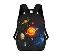 sinyumoney Solar System Artwork Sac À Dos Scolaire Pour Enfants, Grand Sac À Dos 3D, Cadeau Pour Enfants 17inch