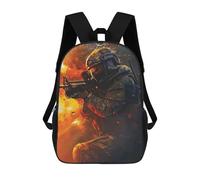 sinyumoney SOLDIER AESTHETIC POSTER Sac À Dos Scolaire Pour Filles Et Garçons, Grande Capacité, Léger, Pour Enfants Et Étudiants 17inch