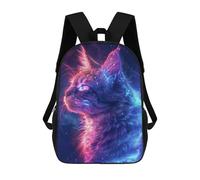 sinyumoney Space Animal Cat Sacs À Dos Scolaires Pour Enfants, Sac D'école Imprimé En 3D Pour Garçons, Élèves Du Primaire Et Du Collège 17inch