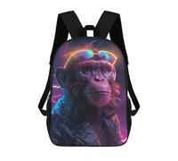 sinyumoney Space Animal Monkey Sacs À Dos Pour Enfants, Sac D'école Imprimé En 3D, Cartable Pour Enfants, Sac De Voyage, Sac À Dos Garçon Fille, Sac D'école Pour Enfants 17inch