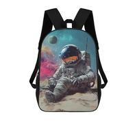 sinyumoney Space Astronaut on Mars -1 Sacs À Dos Tendance Imprimés En 3D 17inch Sac D'école Décontracté Pour Enfants, Garçons, Élèves Du Primaire Et Du Collège