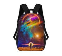 sinyumoney Space Astronaut Rainbow Planet Sac À Dos En Peluche À Motif Dessin Animé, Sac À Dos 3D Pour Enfants, Idée Cadeau D'anniversaire Pour Garçons Et Filles 17inch