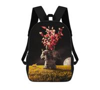 sinyumoney Space Astronaut with Tree Head on Moon Sacs À Dos Décontractés Pour Enfants, Sacs D'école Pour Adolescents, Filles Et Garçons, Sacs À Dos Pour Livres 17inch