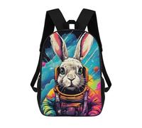 sinyumoney Space Bunny Adventure -1 Sacs À Dos, Sac À Dos Enfant, Sac D'école, Sac À Dos De Voyage Imprimé En 3D, Accessoire De Mode, Sac À Dos Imperméable Pour Enfants 17inch