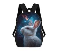 sinyumoney Space Bunny Celestial Tail -1 Sac À Dos Imprimé Pour Enfants, Sac D'école, Sac De Voyage Pour Adultes Et Enfants 17inch