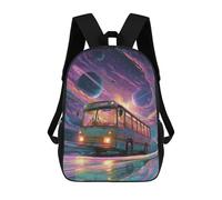 sinyumoney Space Bus Adventure Sac À Dos Enfant, Cartable, Sacs À Dos Scolaires Imprimés En 3D Pour Élèves Du Primaire Et Du Collège, Cadeau D'anniversaire Pour Adolescents 17inch