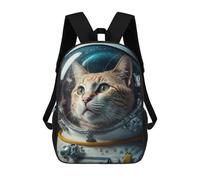 sinyumoney Space Cat Adventure -13 Sac À Dos Scolaire Imprimé En 3D Pour Garçons Et Filles, Sac À Dos Pour Enfants, Sac De Voyage 17inch