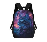 sinyumoney Space Cat Galaxy Sac À Dos Enfant Imprimé En 3D, Sac D'école Pour Garçons, Sac À Dos Cool Et Décontracté, Sac À Dos Amusant Pour Enfants Et Adolescents 17inch