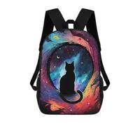 sinyumoney Space Cat Sacs À Dos Scolaires Pour Enfants, Sac D'école Imprimé En 3D Pour Garçons, Élèves Du Primaire Et Du Collège 17inch