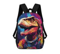 sinyumoney Space Dinosaur Adventure -19 Sacs À Dos Tendance Imprimés En 3D 17inch Sac D'école Décontracté Pour Enfants, Garçons, Élèves Du Primaire Et Du Collège