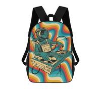 sinyumoney Space DJ Cosmic Sac À Dos Scolaire Imprimé En 3D Pour Garçons Et Filles, Sac À Dos Pour Enfants, Sac De Voyage 17inch