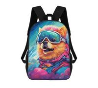 sinyumoney Space Dog Adventure -112 Sacs À Dos Tendance Imprimés En 3D 17inch Sac D'école Décontracté Pour Enfants, Garçons, Élèves Du Primaire Et Du Collège