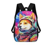 sinyumoney Space Dog Adventure -134 Sac À Dos Scolaire Pour Enfants, 43 Cm (17 Pouces), Imprimé En 3D, Pour Garçons, Élèves Du Primaire Et Du Collège