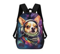 sinyumoney Space Dog Adventure -27 Sacs À Dos Pour Enfants 17inch Sac À Dos Scolaire, Sac D'école Imprimé En 3D Pour Garçons, Élèves Du Primaire Et Du Collège