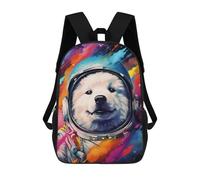 sinyumoney Space Dog Adventure-341 Sacs À Dos Imprimés En 3D Pour Enfants 17inch Sacs À Dos Tendance Et Décontractés Pour La Journée, Sacs De Voyage, Sacs À Dos D'extérieur Pour Garçons Et Filles