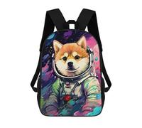 sinyumoney Space Dog Adventure-363 Sacs À Dos Pour Enfants, Sac À Dos Scolaire Imprimé En 3D Pour Enfants, Sac À Dos De Voyage, Sac À Livres Pour Enfants 17inch Sac D'école