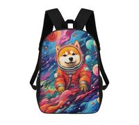 sinyumoney Space Dog Adventure-382 Sacs À Dos Pour Enfants, Sac À Dos Scolaire Imprimé En 3D Pour Enfants, Sac À Dos De Voyage, Sac À Livres Pour Enfants 17inch Sac D'école