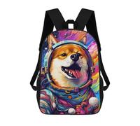 sinyumoney Space Dog Adventure-403 Sac À Dos En Peluche À Motif Dessin Animé, Sac À Dos 3D Pour Enfants, Idée Cadeau D'anniversaire Pour Garçons Et Filles 17inch