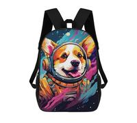 sinyumoney Space Dog Adventure -56 Sac À Dos Imprimé 3D Pour Enfants, Sac À Dos Léger Pour Écoliers Et Écoliers, Sac À Goûter Pour La Crèche 17inch