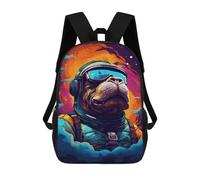 sinyumoney Space Dog Adventure -93 Sacs À Dos Pour Enfants, Sac À Dos Scolaire Imprimé En 3D Pour Enfants, Sac À Dos De Voyage, Sac À Livres Pour Enfants 17inch Sac D'école