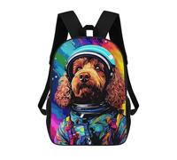 sinyumoney Space Dog Adventure Gear-9 Sacs À Dos Pour Enfants 17inch Sac À Dos Scolaire, Sac D'école Imprimé En 3D Pour Garçons, Élèves Du Primaire Et Du Collège
