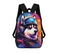 sinyumoney Space Dog Adventurer -1 Sacs À Dos Pour Enfants, Sac À Dos Scolaire Imprimé En 3D Pour Enfants, Sac À Dos De Voyage, Sac À Livres Pour Enfants 17inch Sac D'école