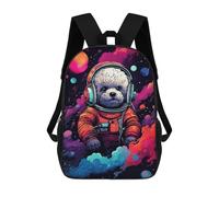 sinyumoney Space Dog Astronaut Art Print-13 Sacs À Dos Pour Enfants, Sac À Dos Scolaire Imprimé En 3D Pour Enfants, Sac À Dos De Voyage, Sac À Livres Pour Enfants 17inch Sac D'école