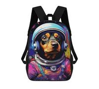 sinyumoney Space Dog Explorer-19 Sacs À Dos 17 Pouces Pour Enfants, Sacs D'école Imprimés En 3D Pour Élèves Du Primaire Et Du Collège, Garçons Et Filles