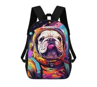 sinyumoney Space Dog Explorer-49 17inch Sac À Dos Scolaire Imprimé En 3D Pour Enfants, Style Décontracté Et Tendance, Idéal Pour Les Voyages Et Les Études.