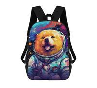 sinyumoney Space Dog Explorer-54 Sacs À Dos Pour Enfants 17inch Sac À Dos Scolaire, Sac D'école Imprimé En 3D Pour Garçons, Élèves Du Primaire Et Du Collège